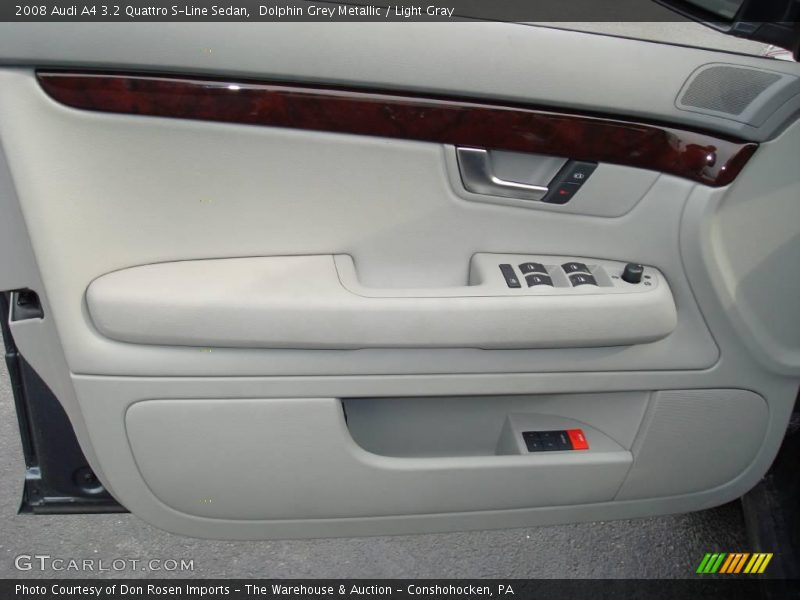 Dolphin Grey Metallic / Light Gray 2008 Audi A4 3.2 Quattro S-Line Sedan