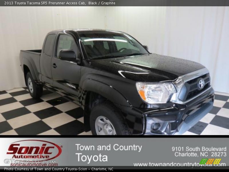 Black / Graphite 2013 Toyota Tacoma SR5 Prerunner Access Cab