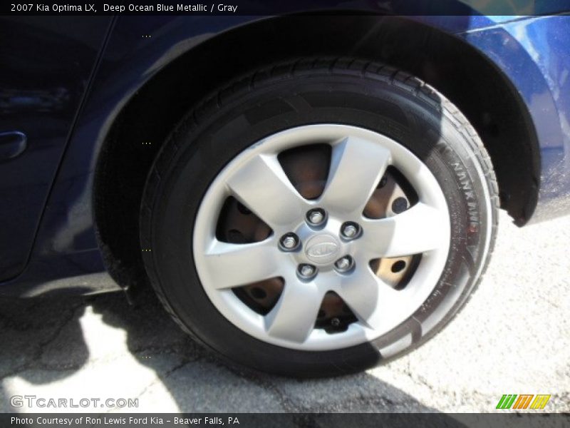 Deep Ocean Blue Metallic / Gray 2007 Kia Optima LX