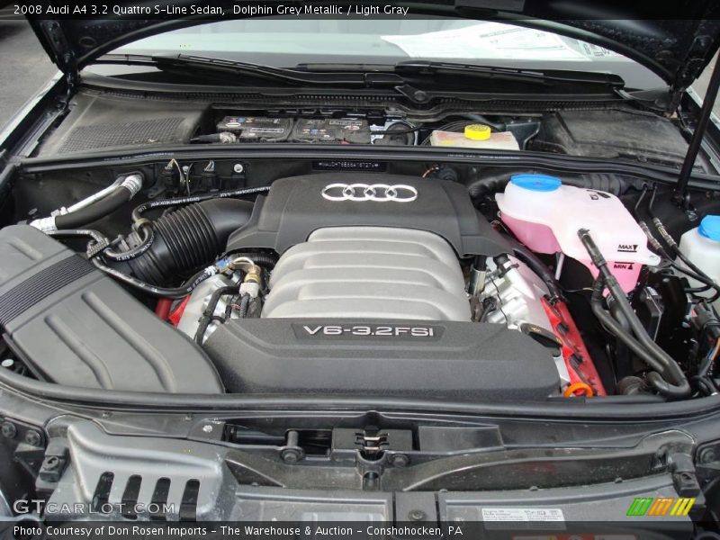 Dolphin Grey Metallic / Light Gray 2008 Audi A4 3.2 Quattro S-Line Sedan