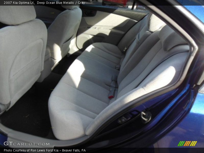 Deep Ocean Blue Metallic / Gray 2007 Kia Optima LX