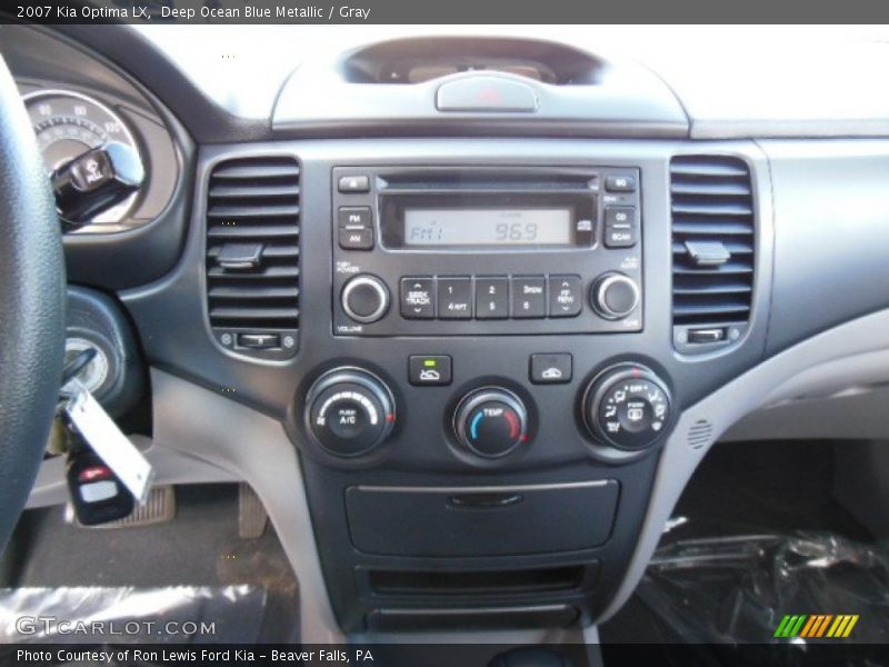 Deep Ocean Blue Metallic / Gray 2007 Kia Optima LX
