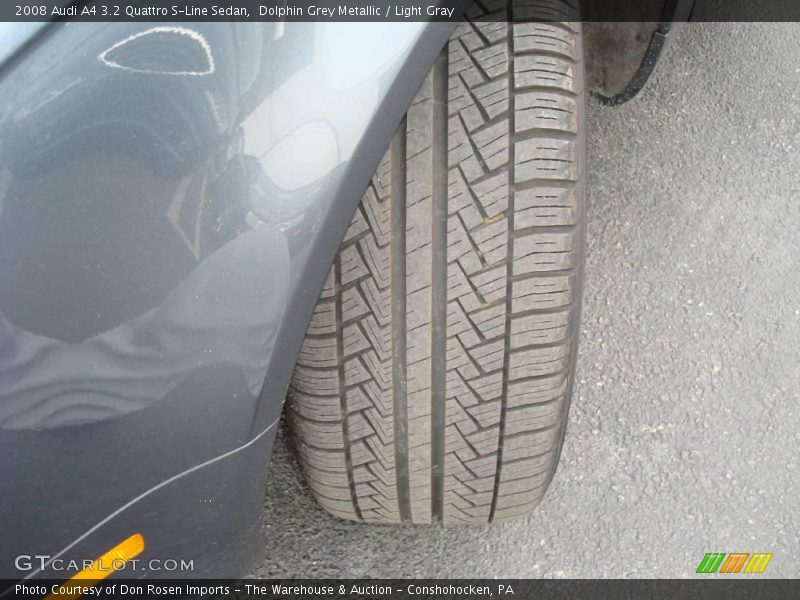 Dolphin Grey Metallic / Light Gray 2008 Audi A4 3.2 Quattro S-Line Sedan