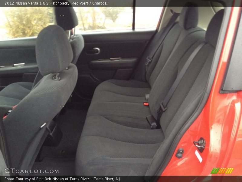 Red Alert / Charcoal 2012 Nissan Versa 1.8 S Hatchback