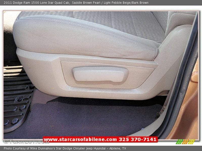 Saddle Brown Pearl / Light Pebble Beige/Bark Brown 2011 Dodge Ram 1500 Lone Star Quad Cab