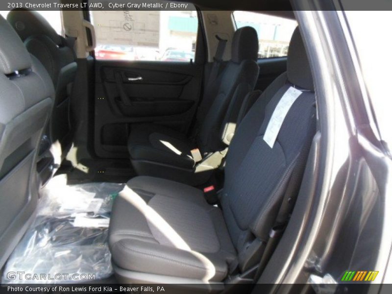 Cyber Gray Metallic / Ebony 2013 Chevrolet Traverse LT AWD