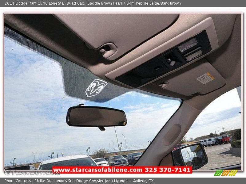 Saddle Brown Pearl / Light Pebble Beige/Bark Brown 2011 Dodge Ram 1500 Lone Star Quad Cab