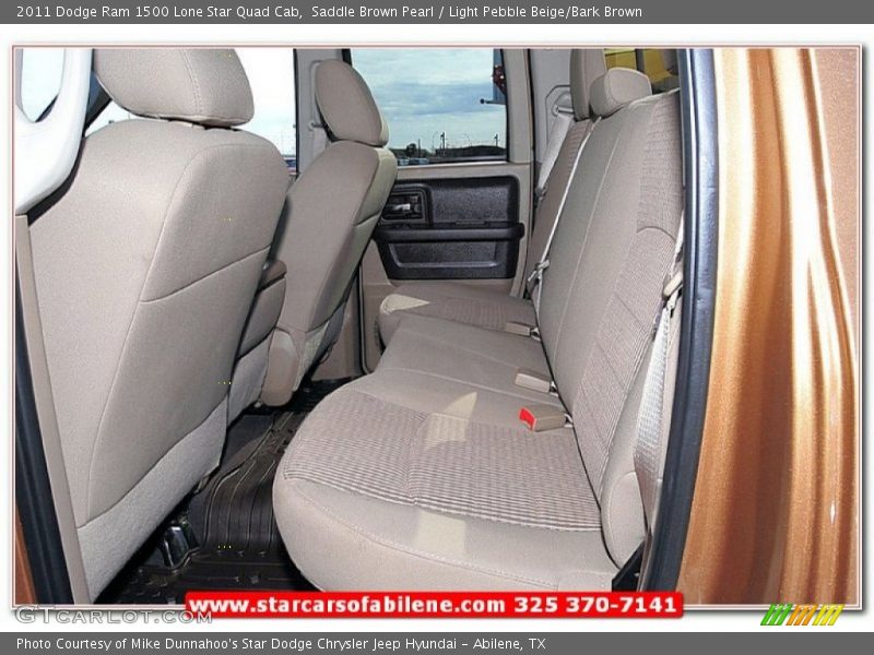 Saddle Brown Pearl / Light Pebble Beige/Bark Brown 2011 Dodge Ram 1500 Lone Star Quad Cab