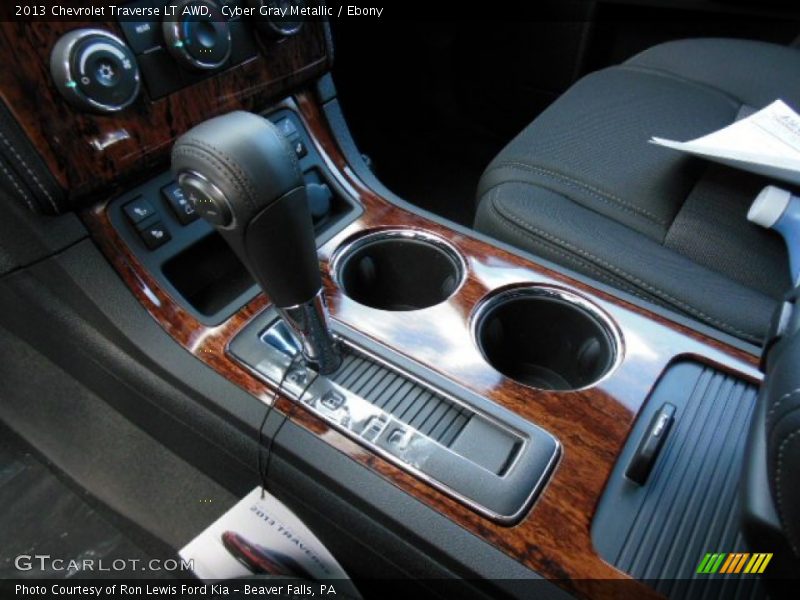 Cyber Gray Metallic / Ebony 2013 Chevrolet Traverse LT AWD