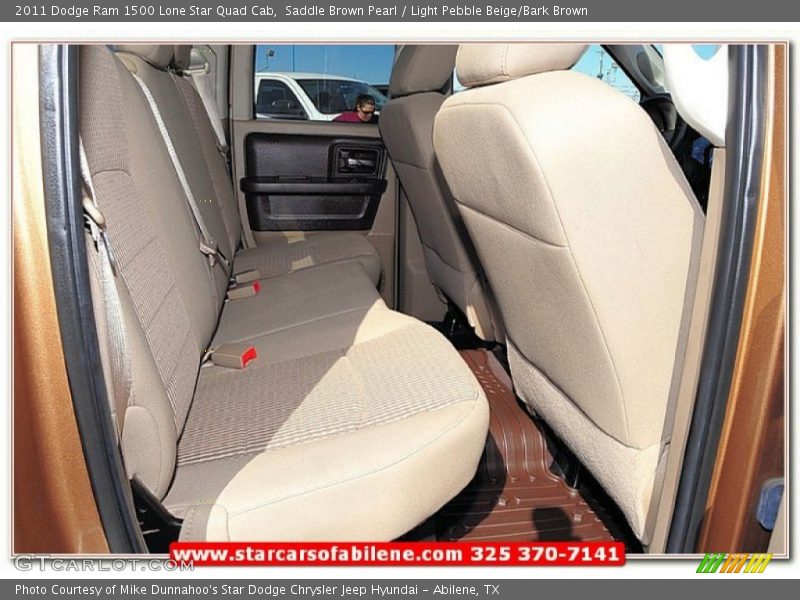 Saddle Brown Pearl / Light Pebble Beige/Bark Brown 2011 Dodge Ram 1500 Lone Star Quad Cab