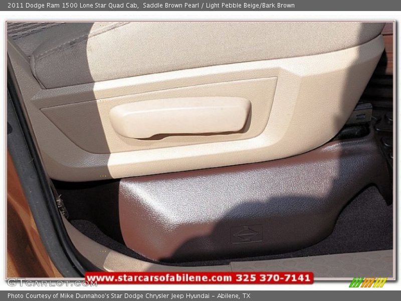 Saddle Brown Pearl / Light Pebble Beige/Bark Brown 2011 Dodge Ram 1500 Lone Star Quad Cab