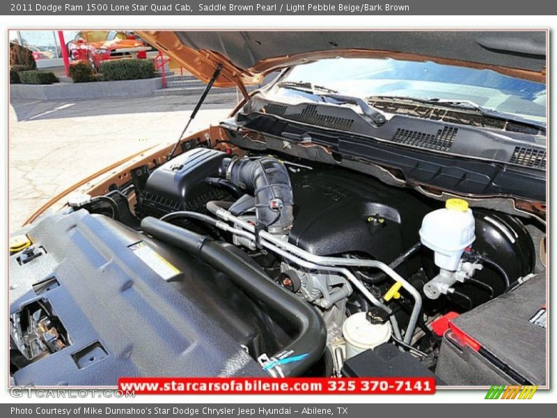 Saddle Brown Pearl / Light Pebble Beige/Bark Brown 2011 Dodge Ram 1500 Lone Star Quad Cab