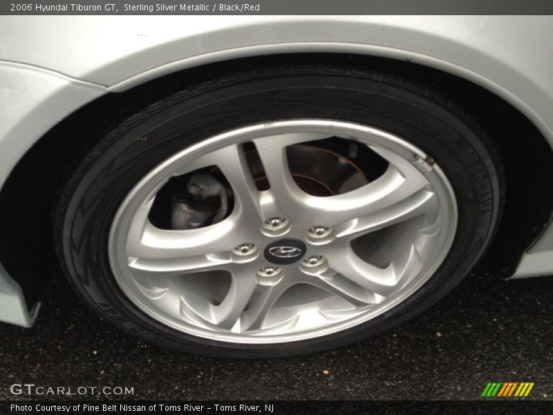 Sterling Silver Metallic / Black/Red 2006 Hyundai Tiburon GT