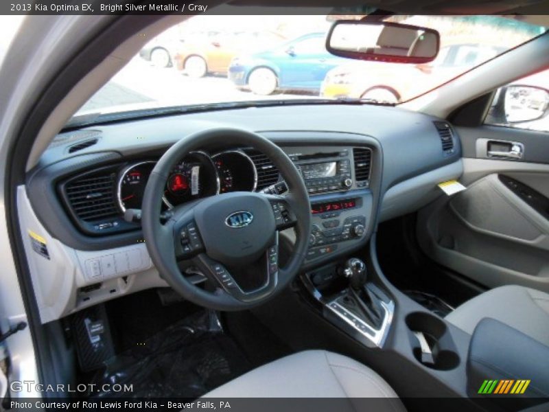 Bright Silver Metallic / Gray 2013 Kia Optima EX