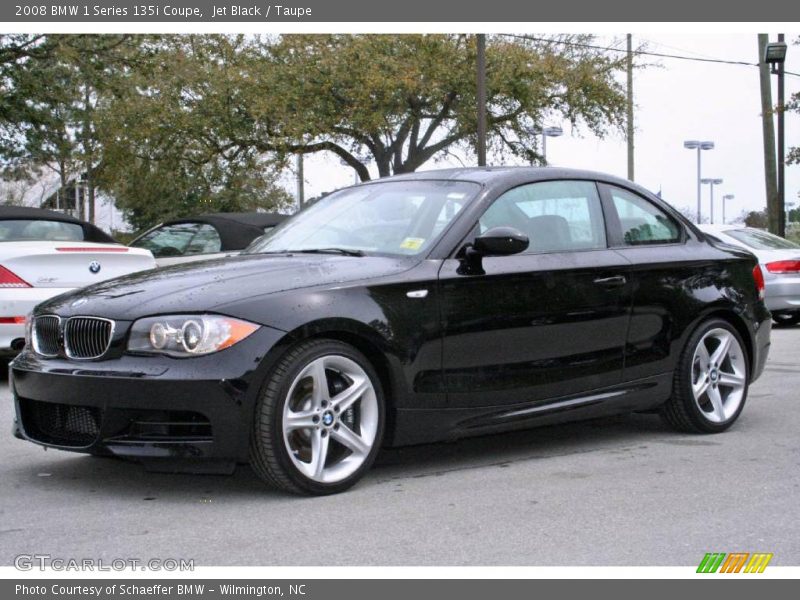 Jet Black / Taupe 2008 BMW 1 Series 135i Coupe