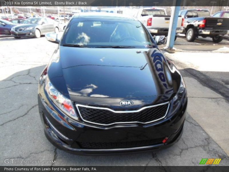 Ebony Black / Black 2013 Kia Optima SX Limited