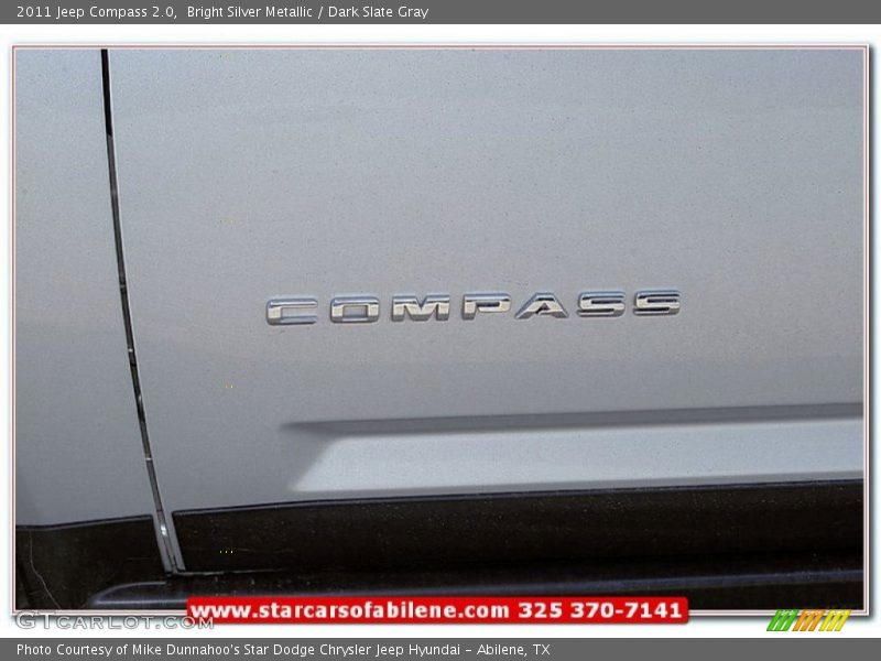 Bright Silver Metallic / Dark Slate Gray 2011 Jeep Compass 2.0