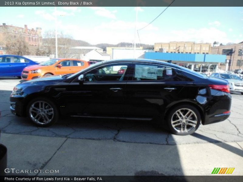 Ebony Black / Black 2013 Kia Optima SX Limited