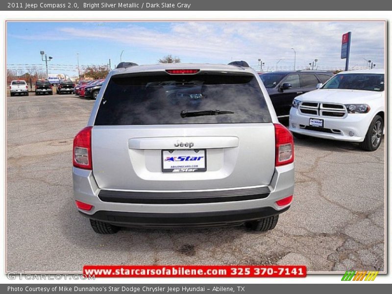 Bright Silver Metallic / Dark Slate Gray 2011 Jeep Compass 2.0