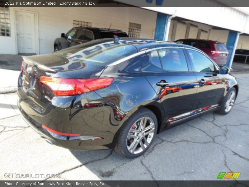 Ebony Black / Black 2013 Kia Optima SX Limited