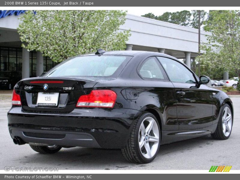 Jet Black / Taupe 2008 BMW 1 Series 135i Coupe