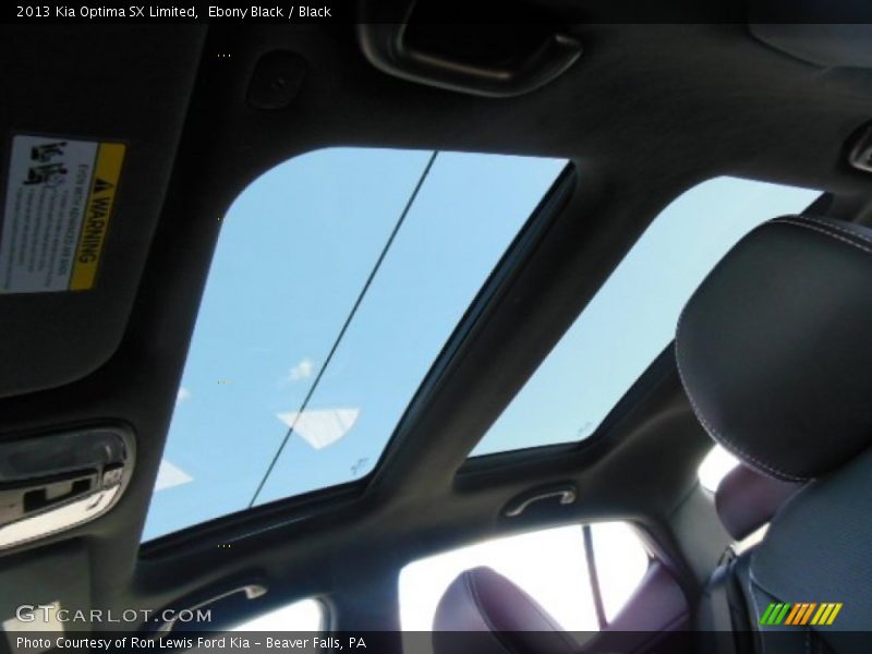 Ebony Black / Black 2013 Kia Optima SX Limited