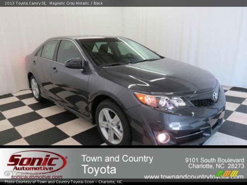 Magnetic Gray Metallic / Black 2013 Toyota Camry SE