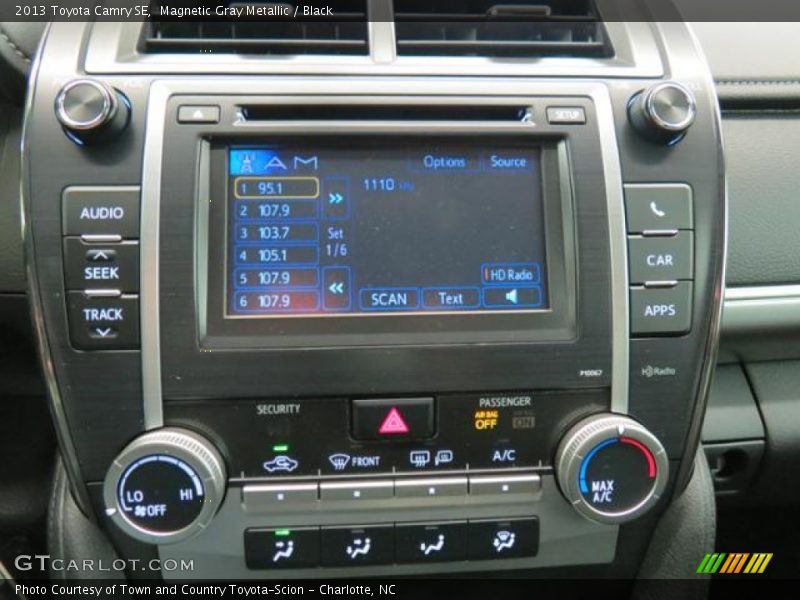 Magnetic Gray Metallic / Black 2013 Toyota Camry SE