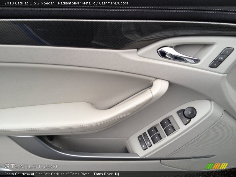 Radiant Silver Metallic / Cashmere/Cocoa 2010 Cadillac CTS 3.6 Sedan