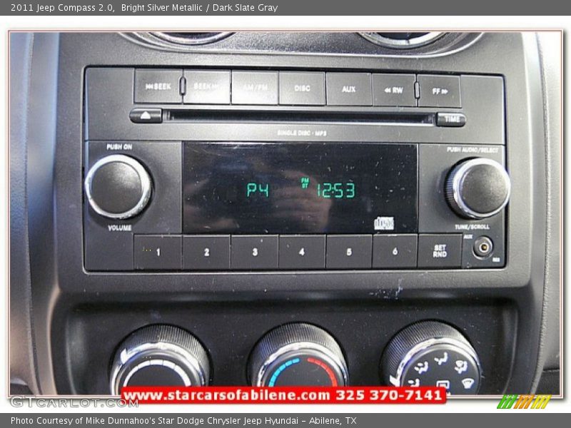 Bright Silver Metallic / Dark Slate Gray 2011 Jeep Compass 2.0