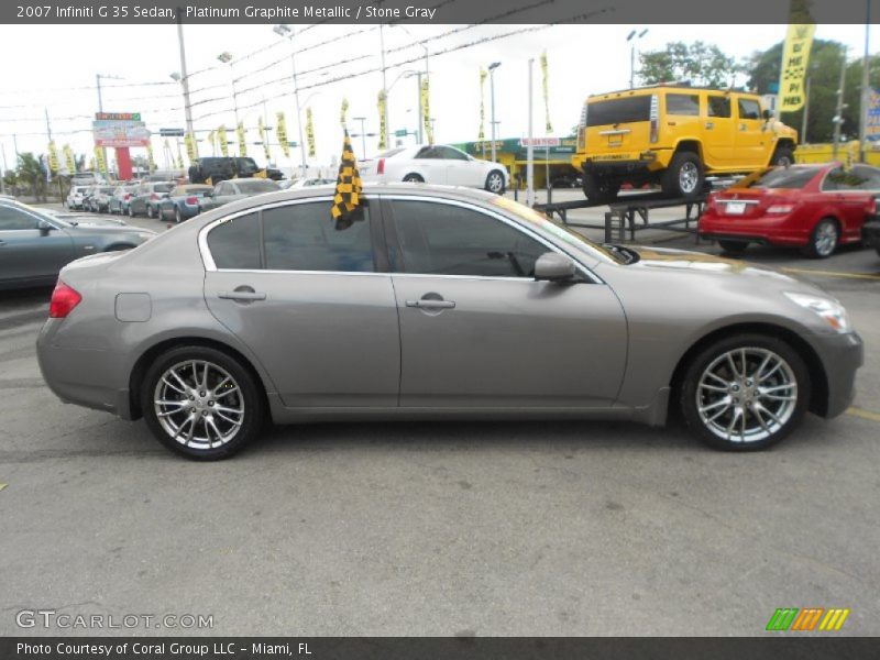 Platinum Graphite Metallic / Stone Gray 2007 Infiniti G 35 Sedan
