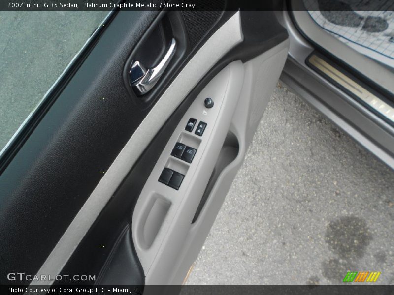 Platinum Graphite Metallic / Stone Gray 2007 Infiniti G 35 Sedan