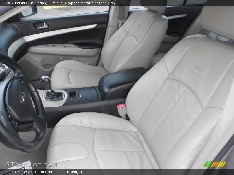 Platinum Graphite Metallic / Stone Gray 2007 Infiniti G 35 Sedan