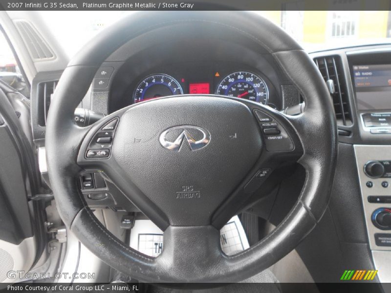 Platinum Graphite Metallic / Stone Gray 2007 Infiniti G 35 Sedan