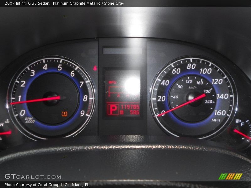Platinum Graphite Metallic / Stone Gray 2007 Infiniti G 35 Sedan