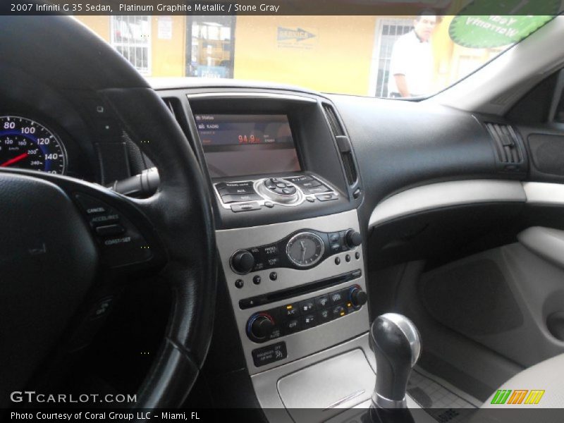 Platinum Graphite Metallic / Stone Gray 2007 Infiniti G 35 Sedan