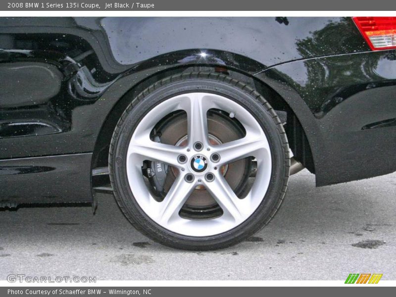 Jet Black / Taupe 2008 BMW 1 Series 135i Coupe