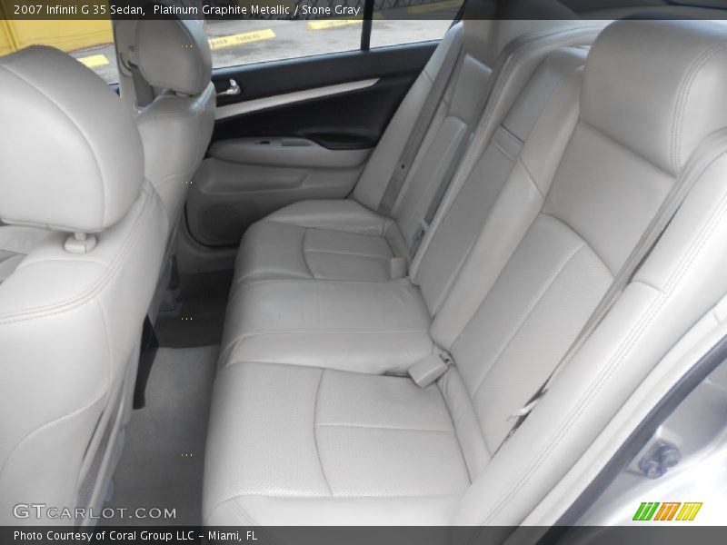 Platinum Graphite Metallic / Stone Gray 2007 Infiniti G 35 Sedan