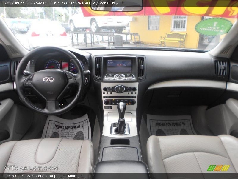 Platinum Graphite Metallic / Stone Gray 2007 Infiniti G 35 Sedan