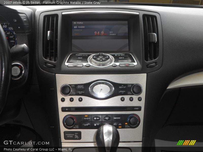 Platinum Graphite Metallic / Stone Gray 2007 Infiniti G 35 Sedan