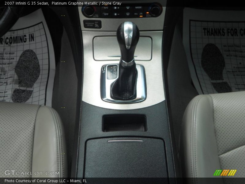 Platinum Graphite Metallic / Stone Gray 2007 Infiniti G 35 Sedan