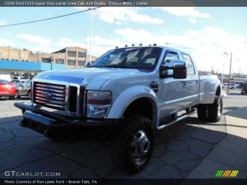 Front 3/4 View of 2008 F350 Super Duty Lariat Crew Cab 4x4 Dually