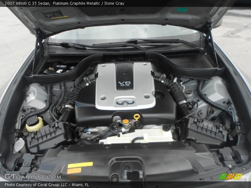 Platinum Graphite Metallic / Stone Gray 2007 Infiniti G 35 Sedan