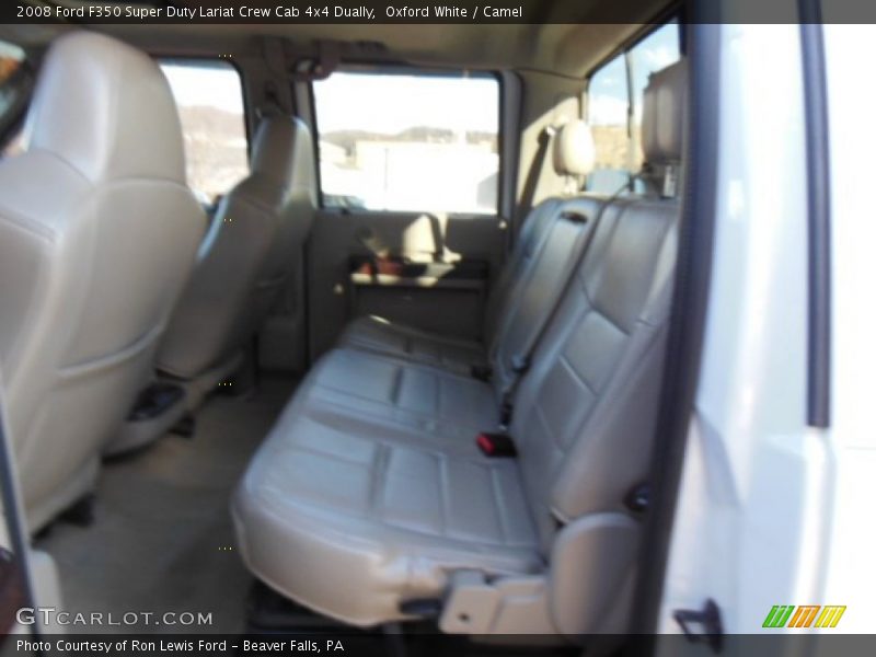Oxford White / Camel 2008 Ford F350 Super Duty Lariat Crew Cab 4x4 Dually
