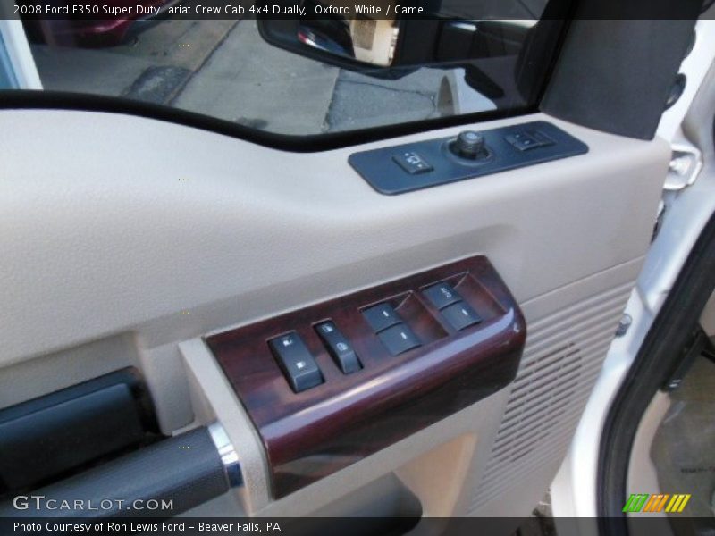 Oxford White / Camel 2008 Ford F350 Super Duty Lariat Crew Cab 4x4 Dually