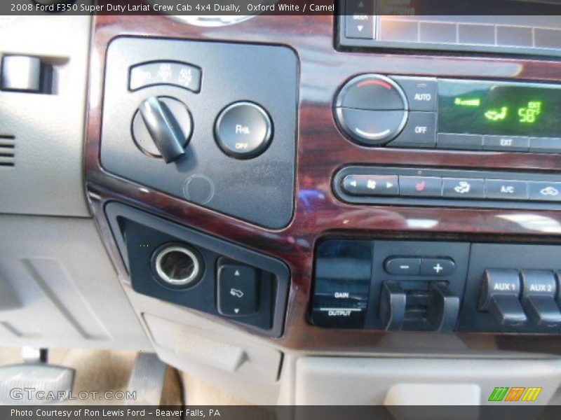 Oxford White / Camel 2008 Ford F350 Super Duty Lariat Crew Cab 4x4 Dually