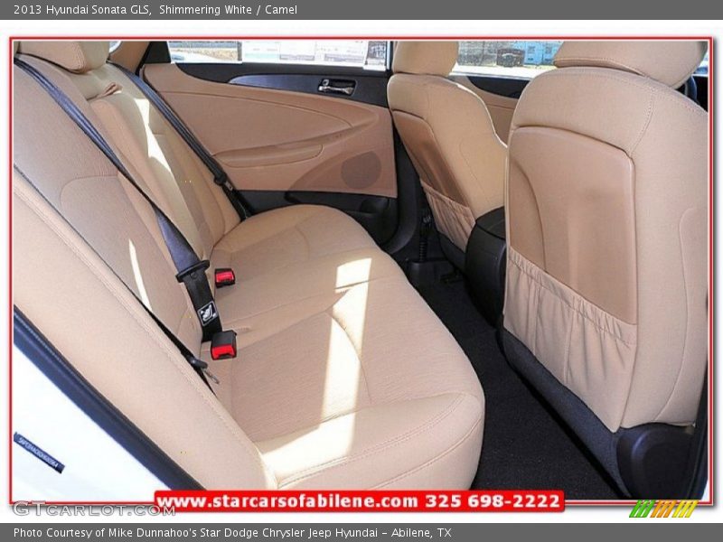 Shimmering White / Camel 2013 Hyundai Sonata GLS