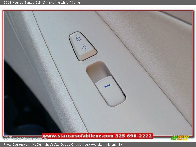 Shimmering White / Camel 2013 Hyundai Sonata GLS