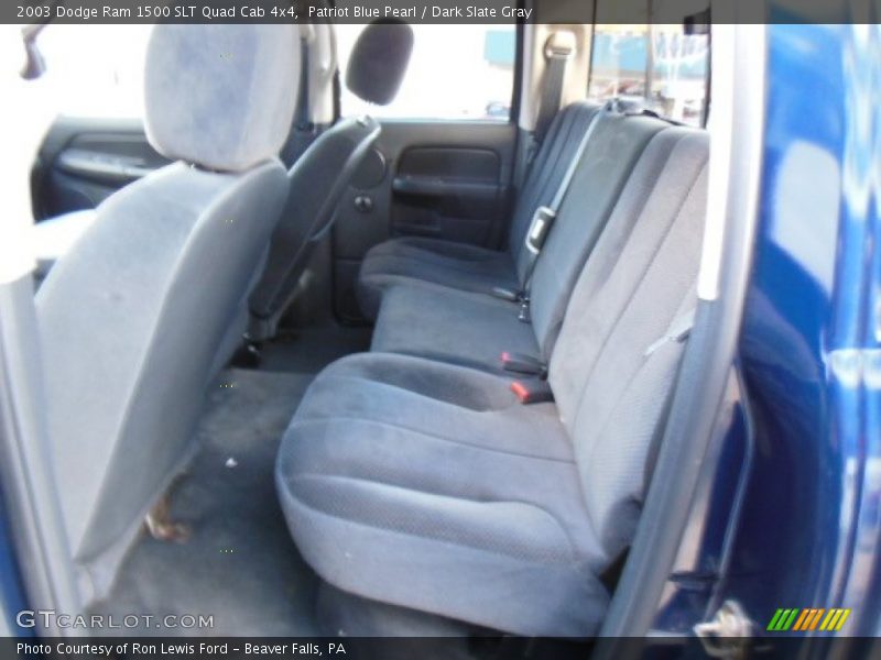 Patriot Blue Pearl / Dark Slate Gray 2003 Dodge Ram 1500 SLT Quad Cab 4x4