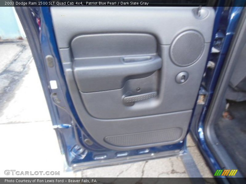 Patriot Blue Pearl / Dark Slate Gray 2003 Dodge Ram 1500 SLT Quad Cab 4x4